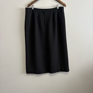 Classic Black Women's Knee-Length Skirt